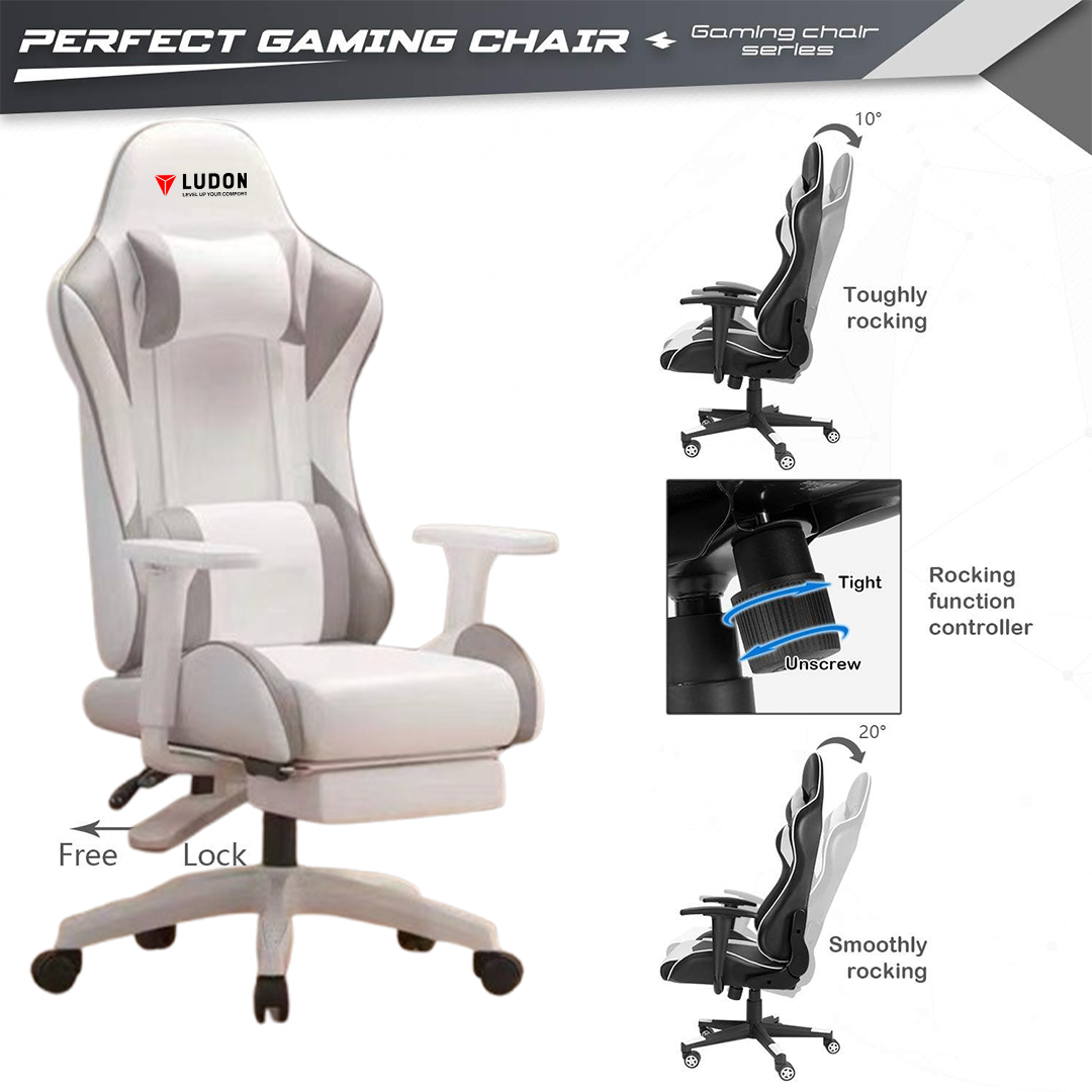 Ludon Gaming Chair ( Grey )