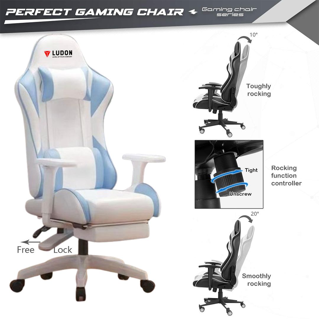 Ludon Gaming Chair ( Blue )